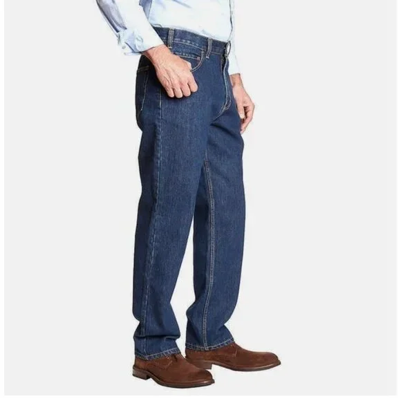 NEW Kirkland Signature Men's 34x34 Relaxed Fit Jeans Double-Stitched N0030 - Picture 2 of 10